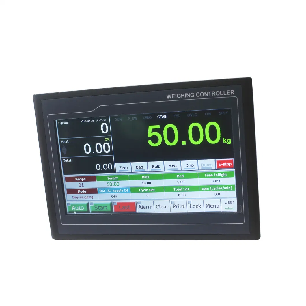 Supmeter Touch Screen Packing Machine Weighing Display Controller, Weight Indicator/Controller for Bagging Machinery